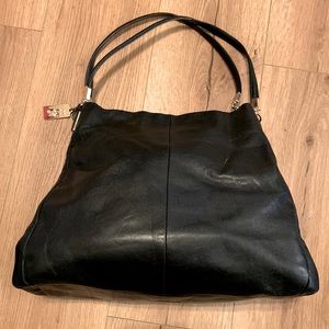 Coach Madison Phoebe Black Leather shoulder bag